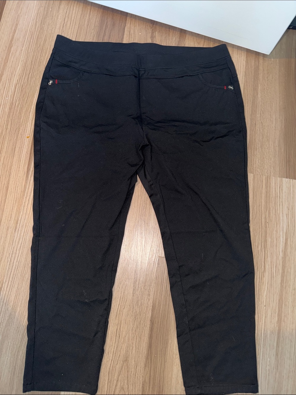 Black Women's Stretch Ponte Jeans - Classic Slim Fit